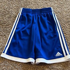 Blue/white athletic shorts